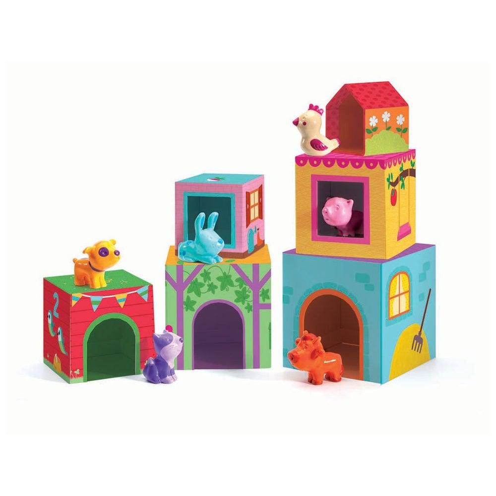 Jeu d'empilage Topaniferme - Jouets à trier & empiler - Boutique LeoLudo - Djeco