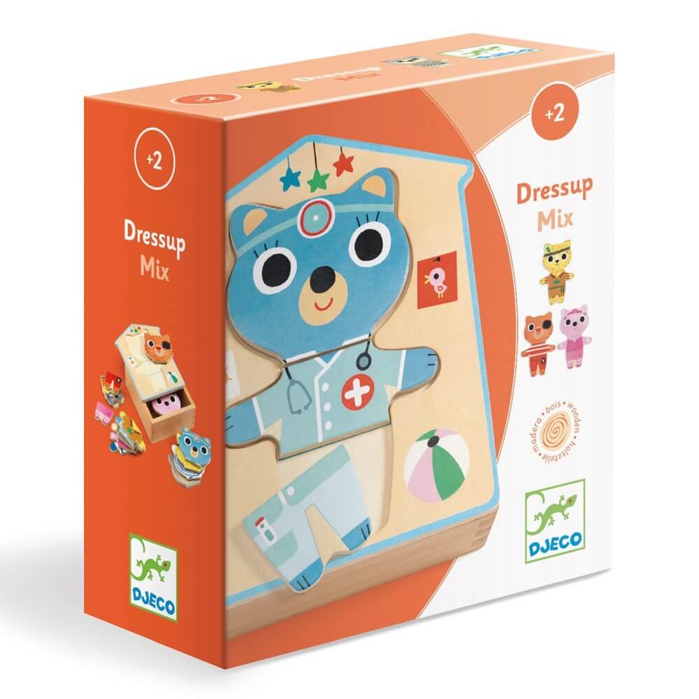 Jeu d'encastrement Dressup Mix - Casse - têtes - Boutique LeoLudo - Djeco