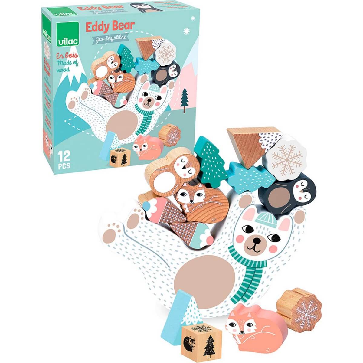 Jeu d'équilibre à empiler Eddy l'ours - Jeux d'adresse - Boutique LeoLudo - Vilac