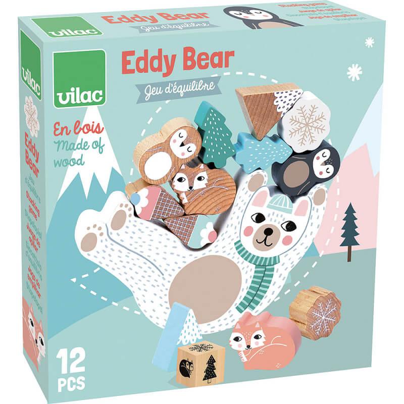 Jeu d'équilibre à empiler Eddy l'ours-Jeu de société-Vilac-Boutique LeoLudo