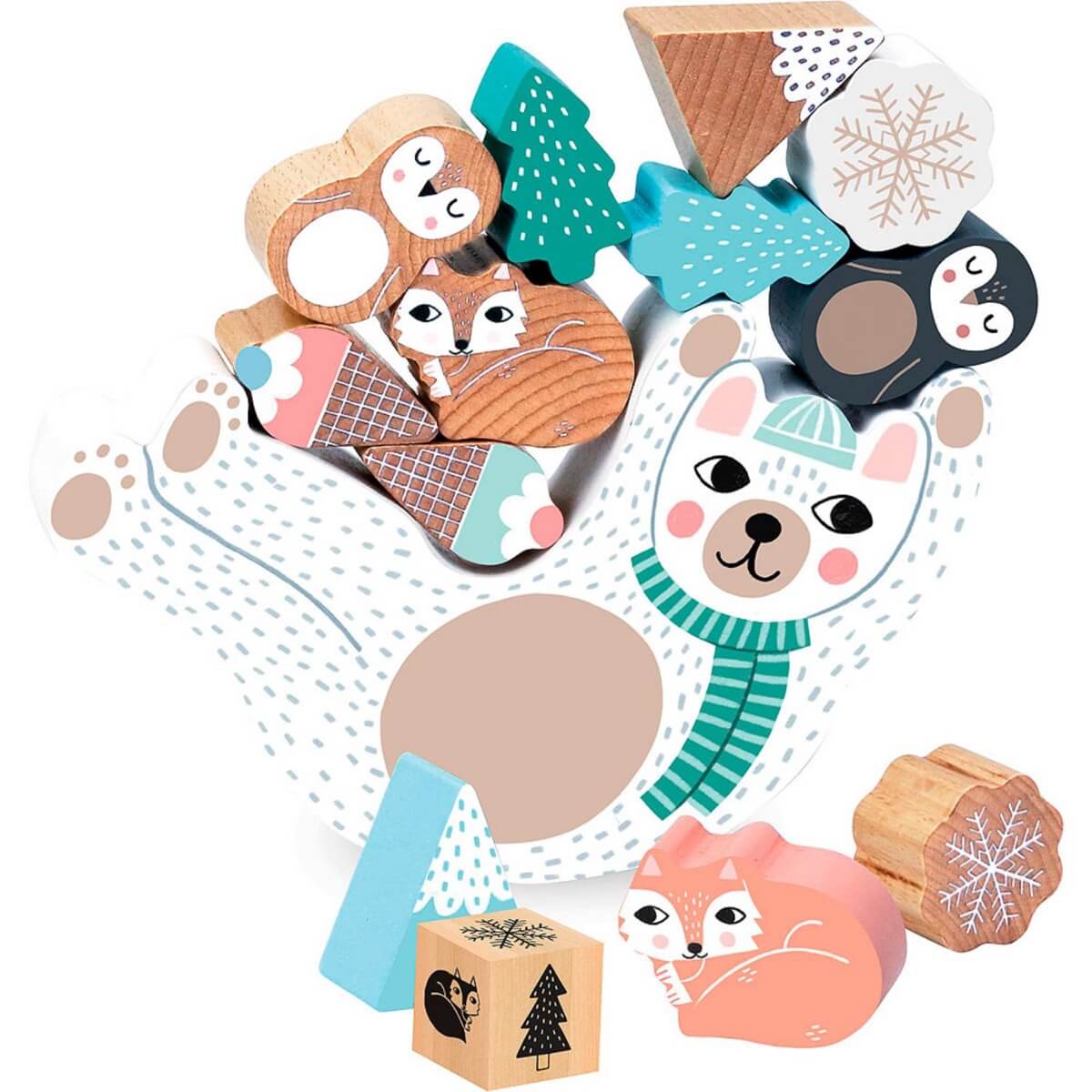 Jeu d'équilibre à empiler Eddy l'ours-Vilac-Boutique LeoLudo