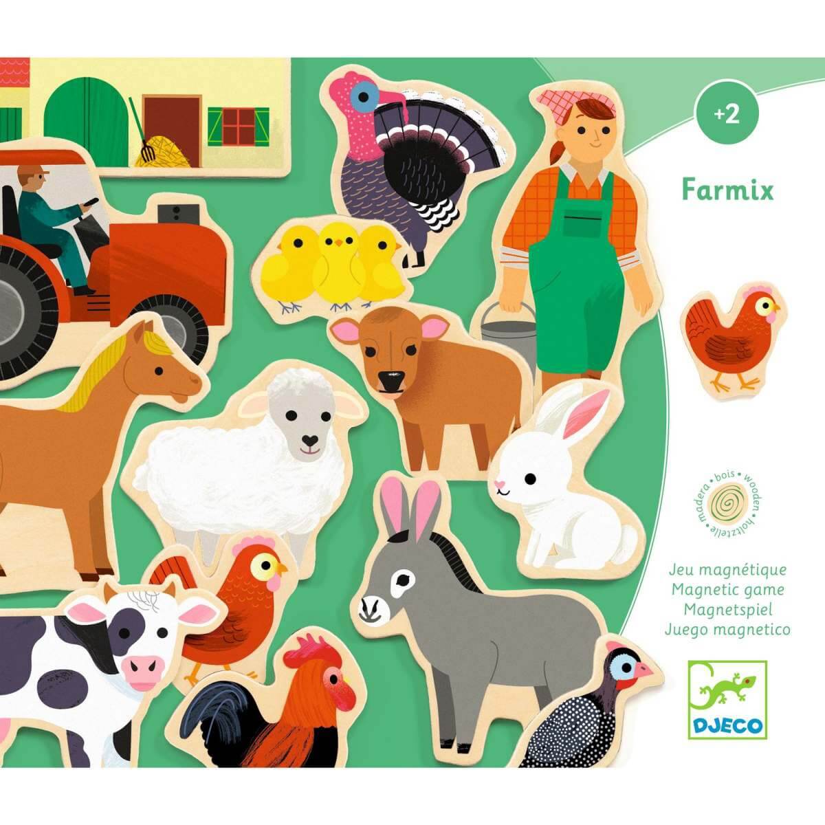Jeu magnétique Magnetic's Farmix - Jeux magnétiques - Boutique LeoLudo - Djeco