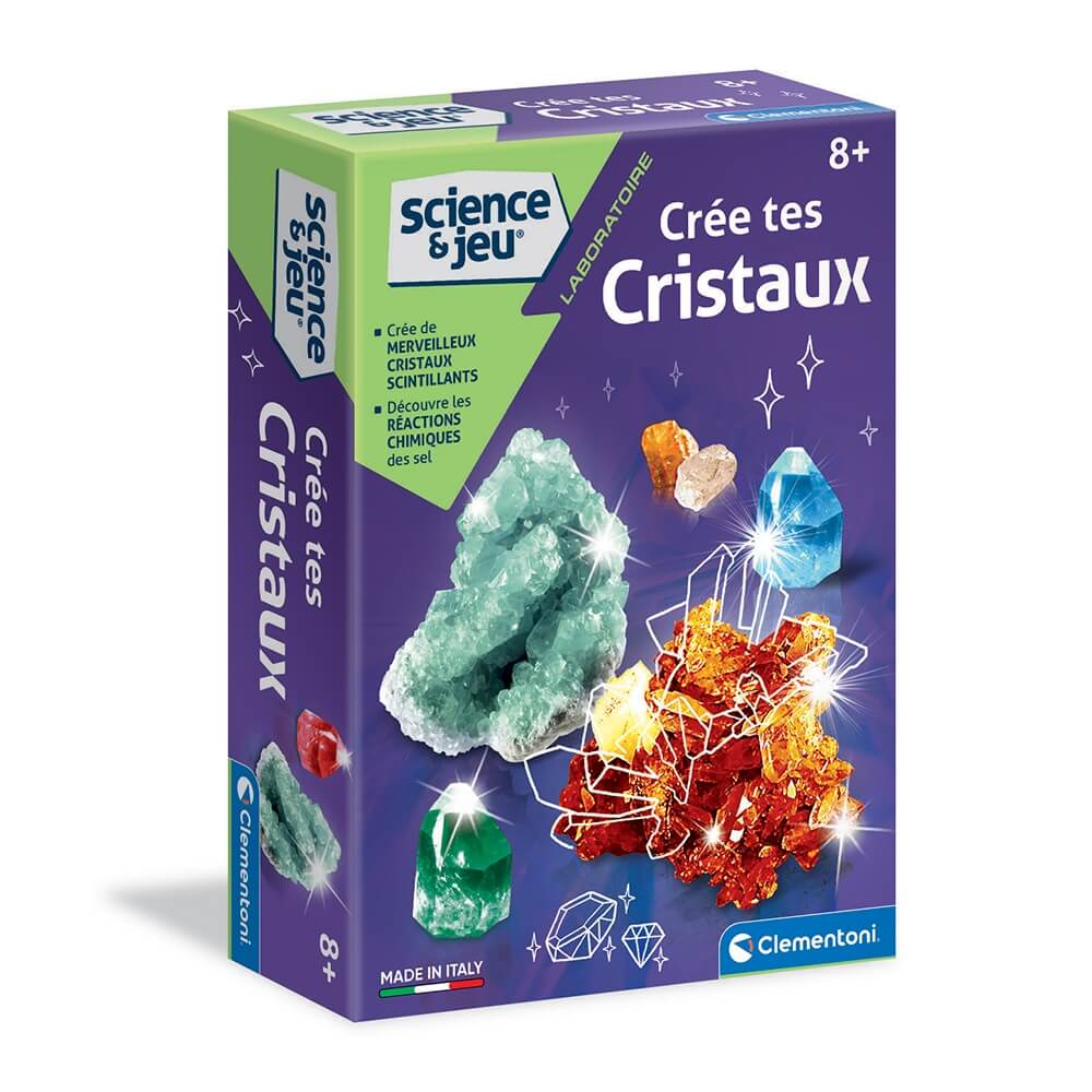 Jeu scientifique - Crée tes cristaux -Jeux scientifiques- Boutique LeoLudo-Clementoni