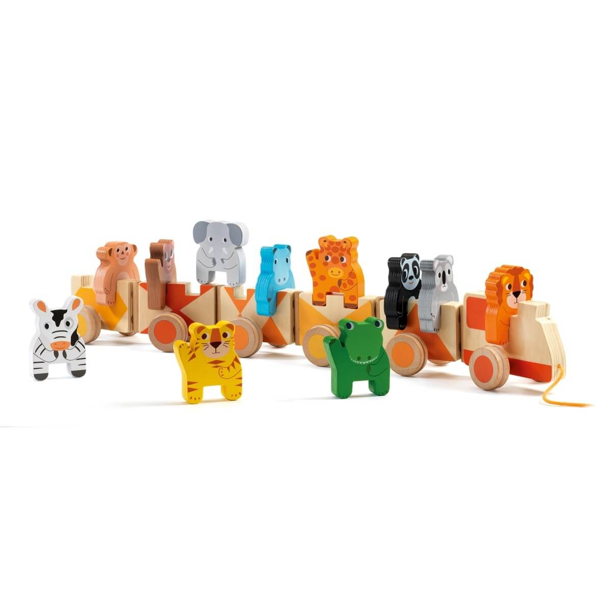 Jouet à tirer - Trainimo de la jungle - Jouets à tirer / pousser - Boutique LeoLudo - Djeco