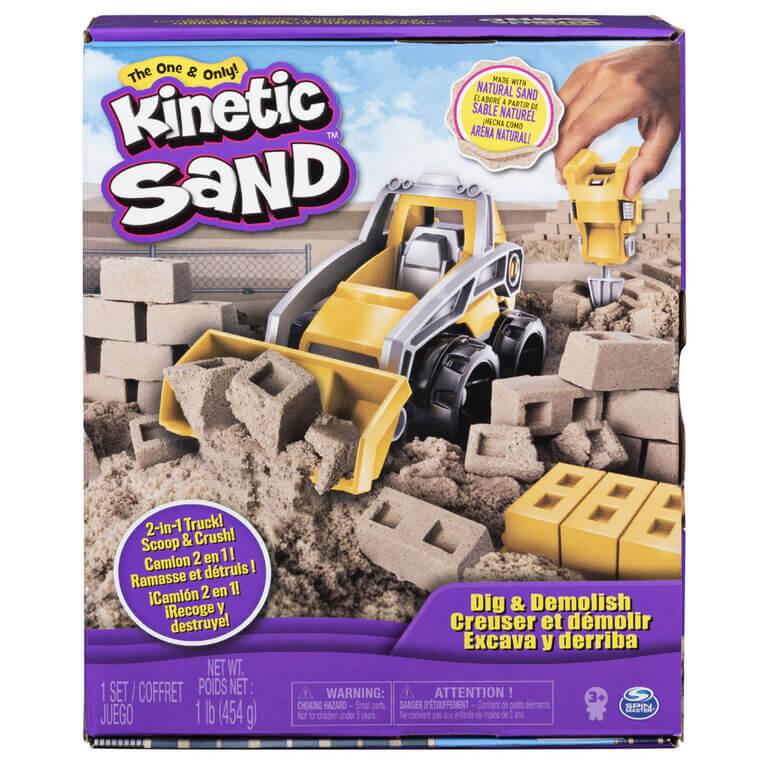 Kinetic Sand - Camion de construction: creuser et démolir-Bricolage-Kinetic Sand-Boutique LeoLudo