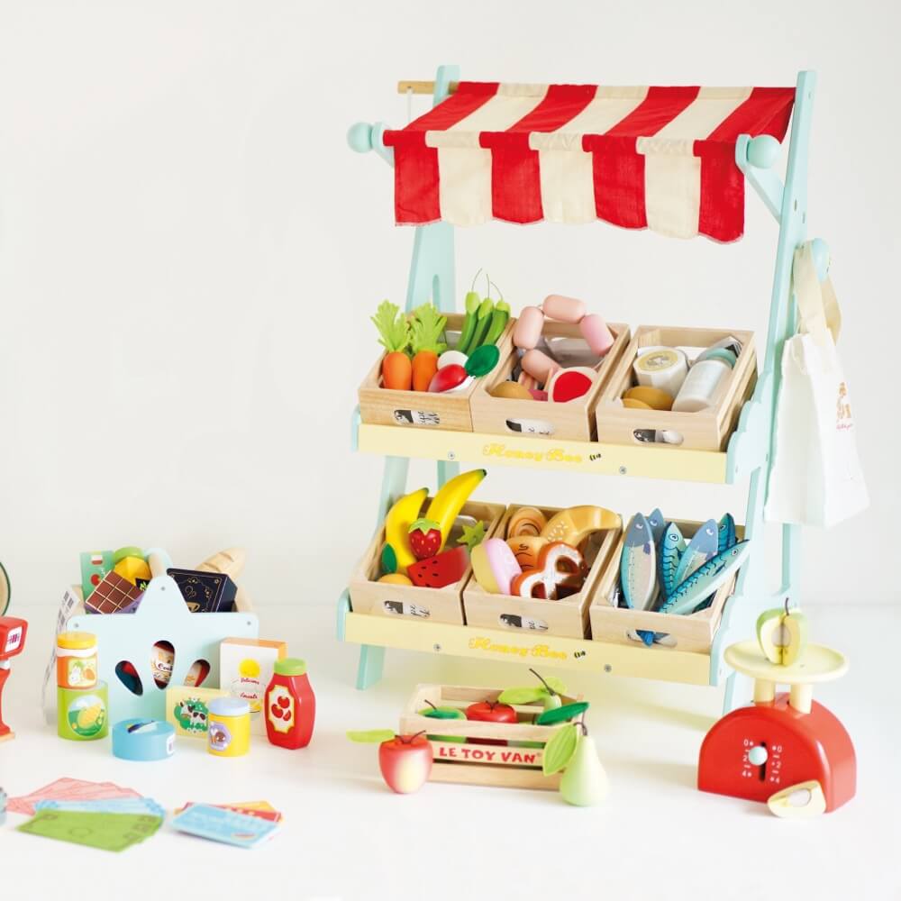 Kiosque de marché Honeybee - Jouets d'imitation - Boutique LeoLudo - Le Toy Van