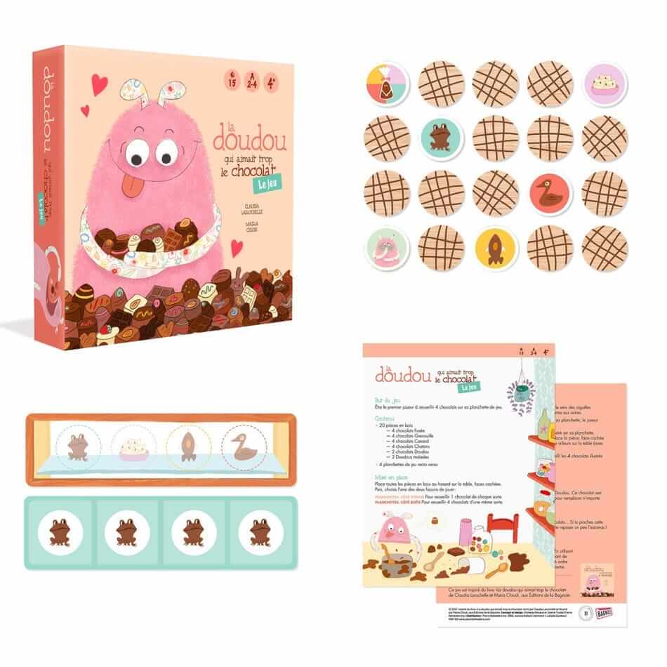 La doudou qui aimait trop le chocolat - Le jeu - Jeux de société - Boutique LeoLudo - La doudou