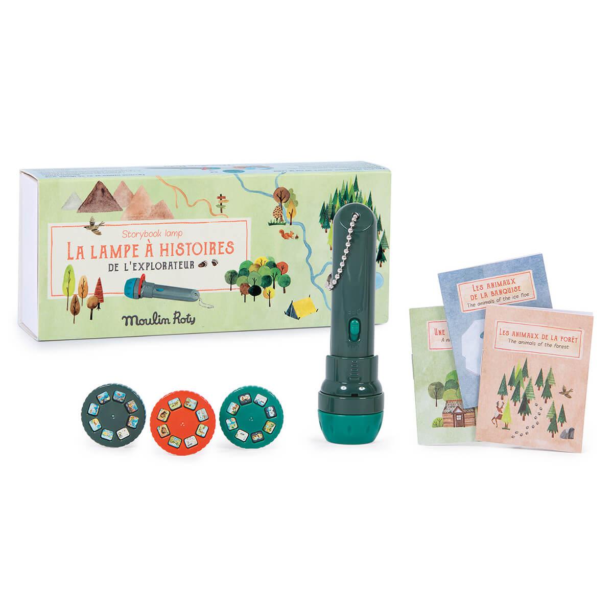 Lampe à histoires de l'explorateur - Lampes à histoire - Boutique LeoLudo - Moulin Roty