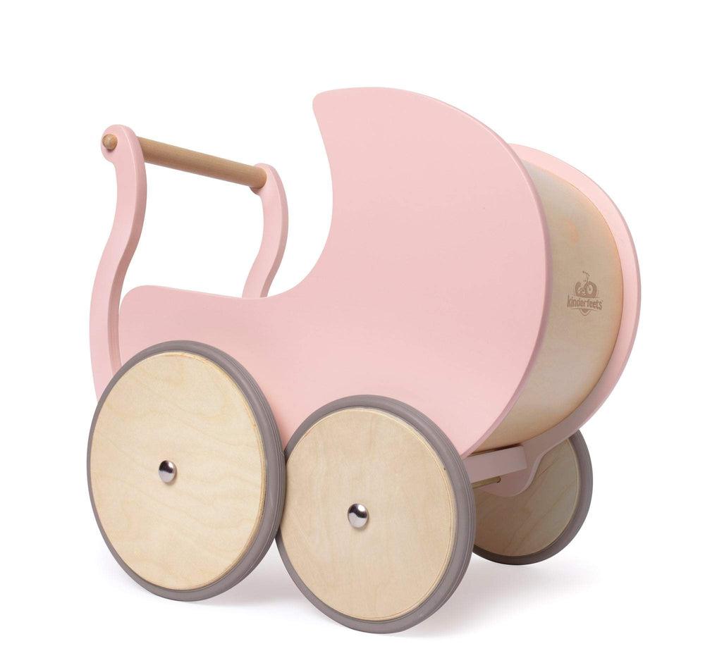 Landau de poupée et trotteur 2-en-1 - Rose-Trotteur d'éveil-Kinderfeets-Boutique LeoLudo