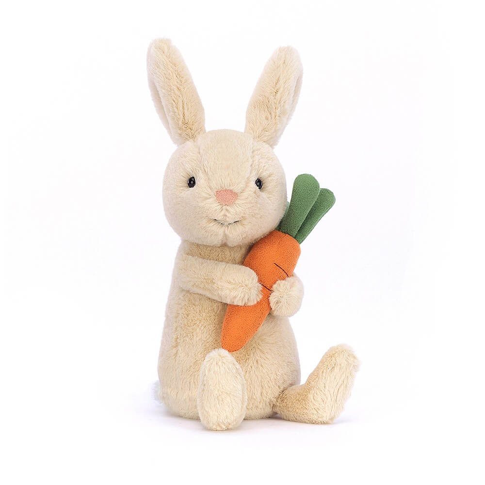 Lapine Bonnie avec sa carotte-Jellycat-Boutique LeoLudo
