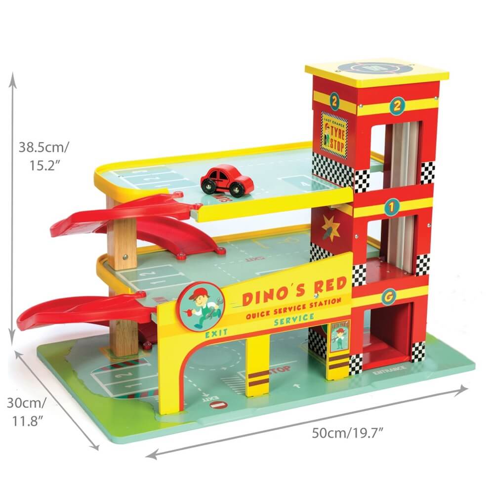 Le Garage de Dino-Le Toy Van-Boutique LeoLudo
