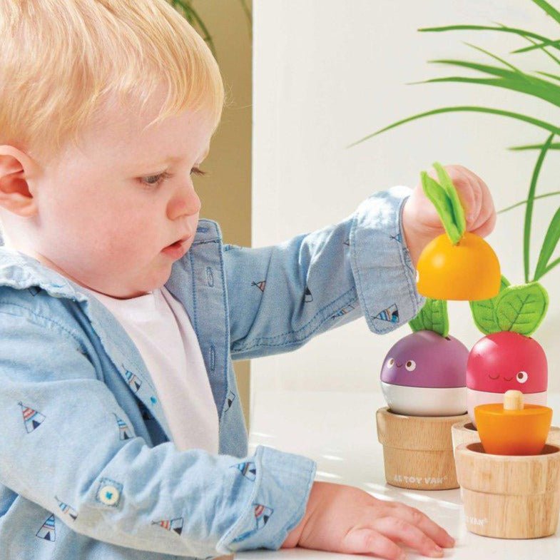 Légumes à empiler - Jouets à trier & empiler - Boutique LeoLudo - Le Toy Van