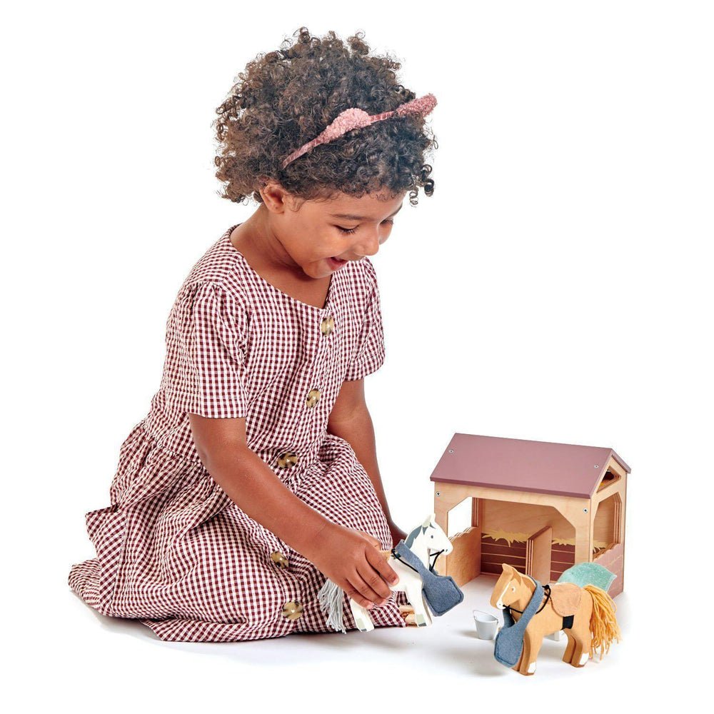 Les écuries - Ensembles de jeu - Boutique LeoLudo - Tender Leaf Toys