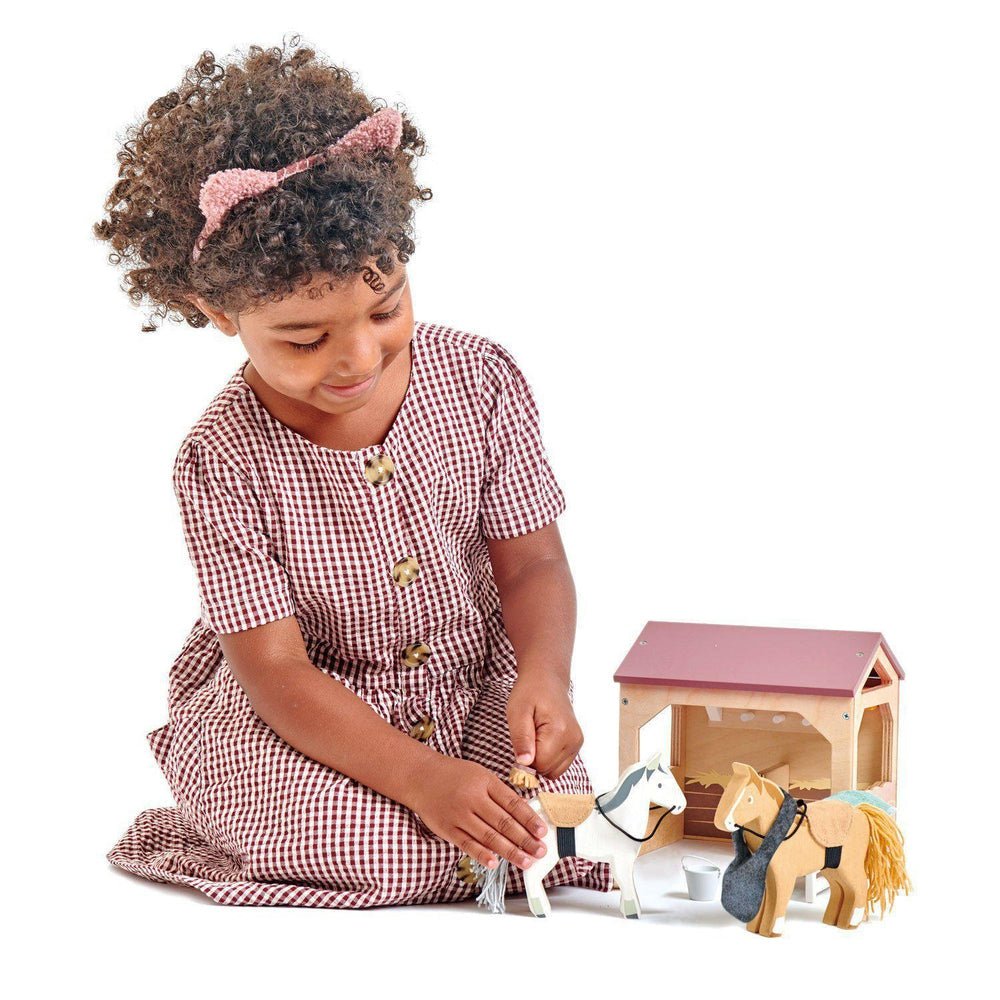 Les écuries - Ensembles de jeu - Boutique LeoLudo - Tender Leaf Toys