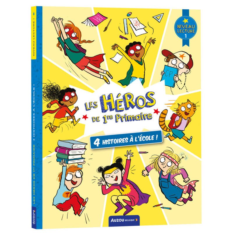 Les héros de 1re année: 4 histoires à l'école (niveau 1) - Livres - Boutique LeoLudo - Auzou