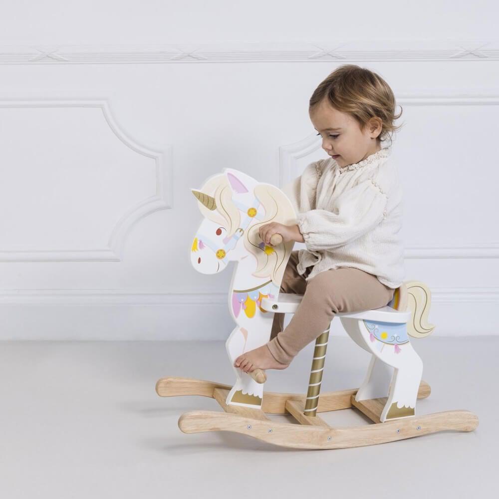 Licorne à bascule du carousel-Le Toy Van-Boutique LeoLudo