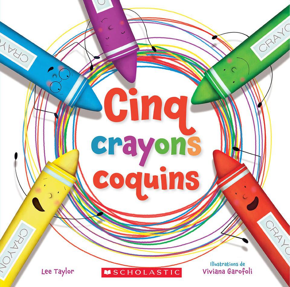 Livre - Cinq crayons coquins - Livres - Boutique LeoLudo - Scholastic