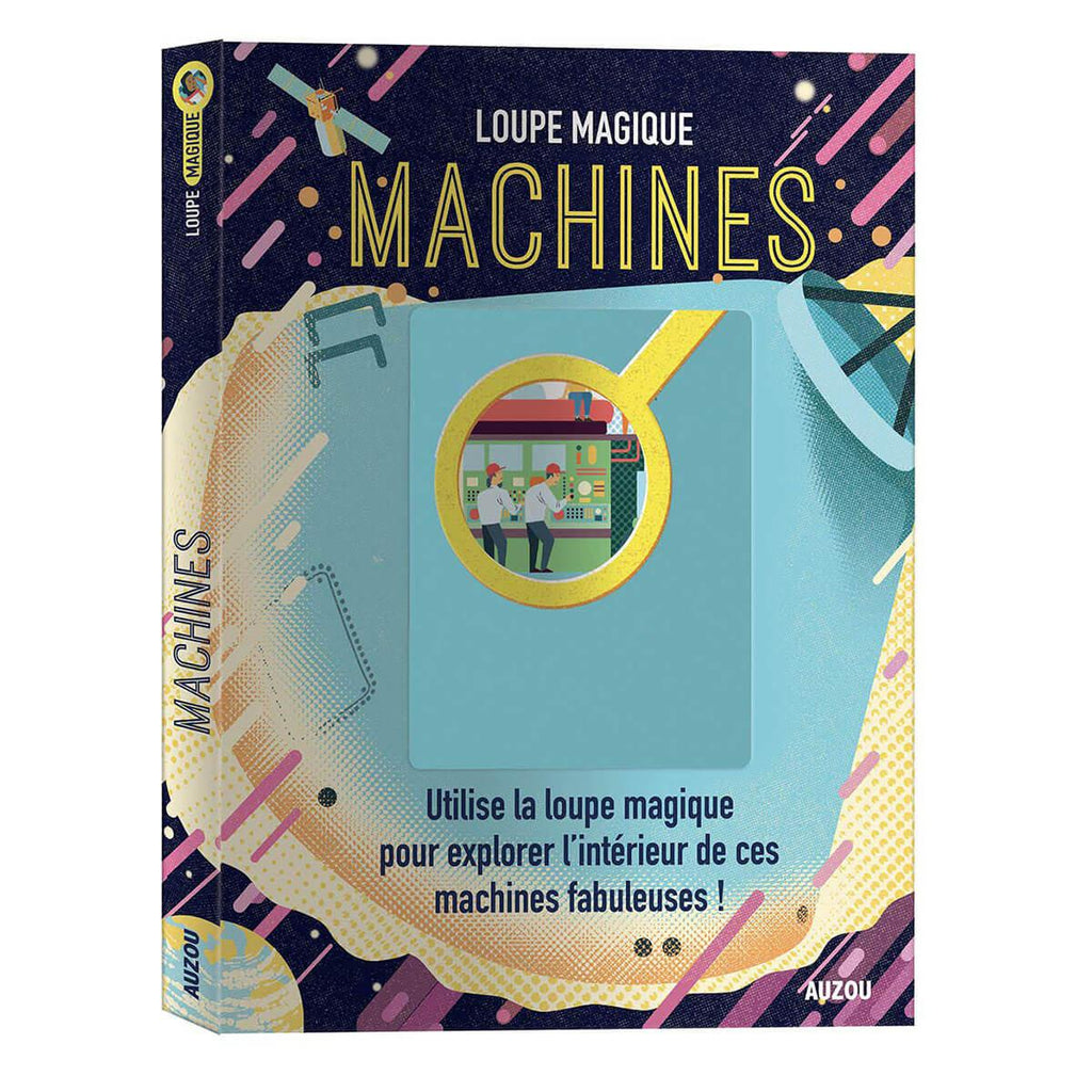Livre-documentaire Loupe magique: Machines-Auzou-Boutique LeoLudo