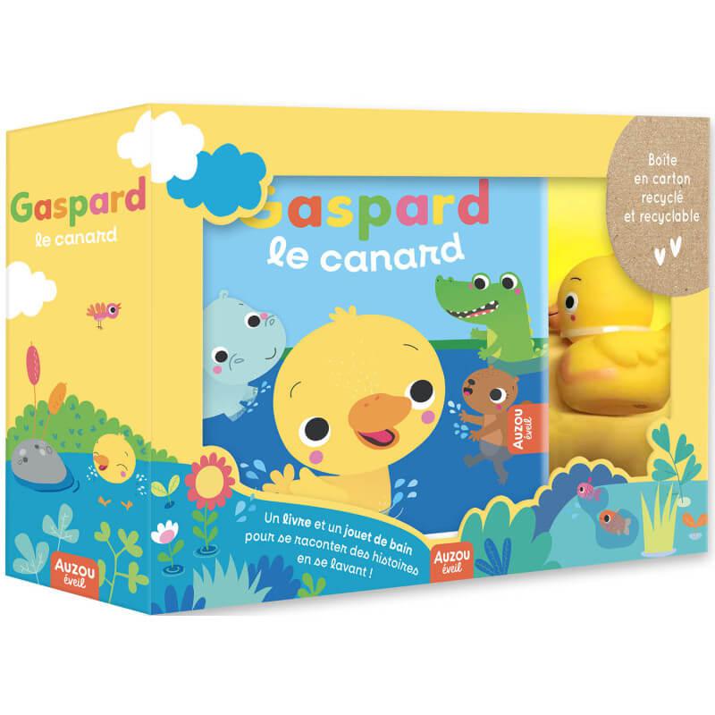 Livre + jouet de bain Gaspard le canard-Auzou-Boutique LeoLudo