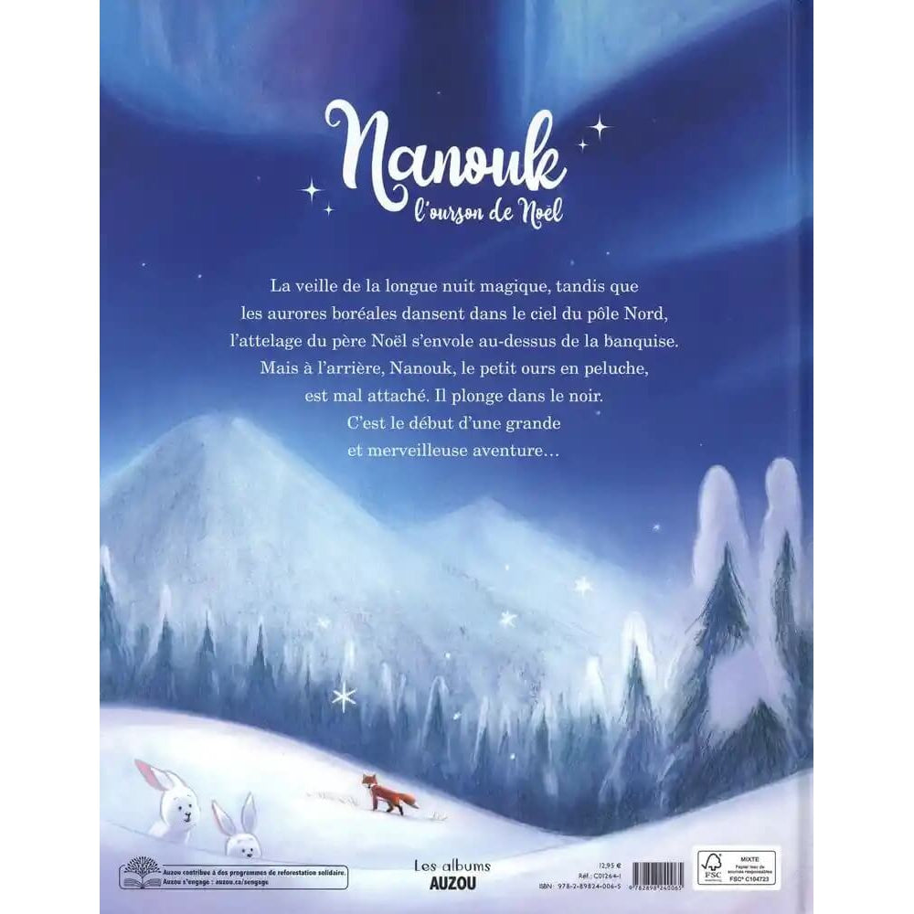 Livre - Nanouk, l'ourson de Noël-Auzou-Boutique LeoLudo