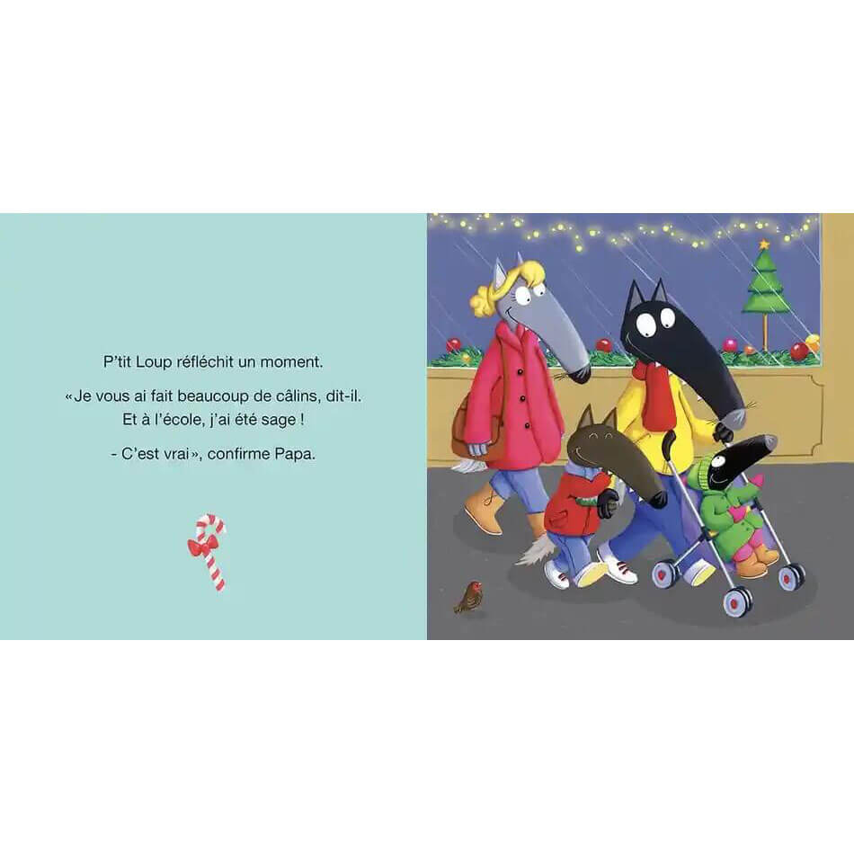 Livre - P'tit Loup attend le Père Noël-Auzou-Boutique LeoLudo