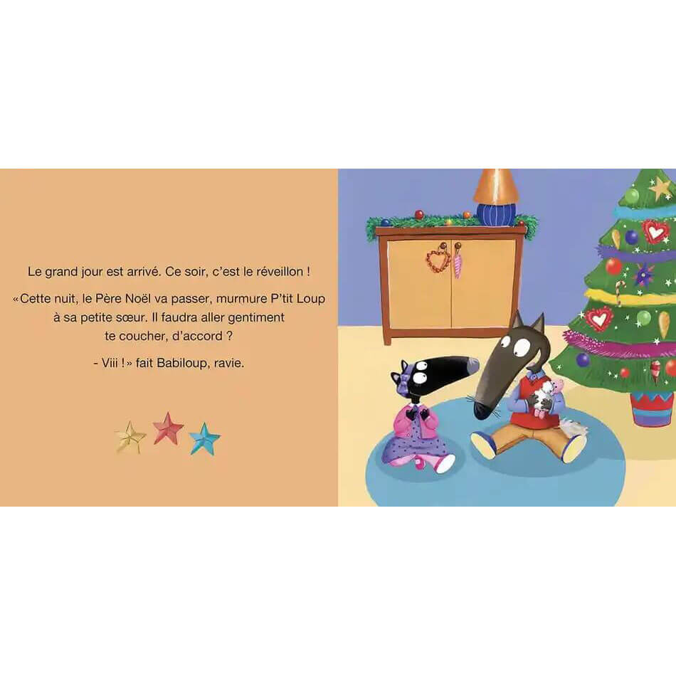 Livre - P'tit Loup attend le Père Noël-Auzou-Boutique LeoLudo