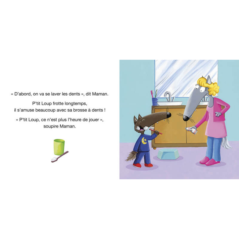 Livre - P'tit Loup ne veut pas dormir-Auzou-Boutique LeoLudo