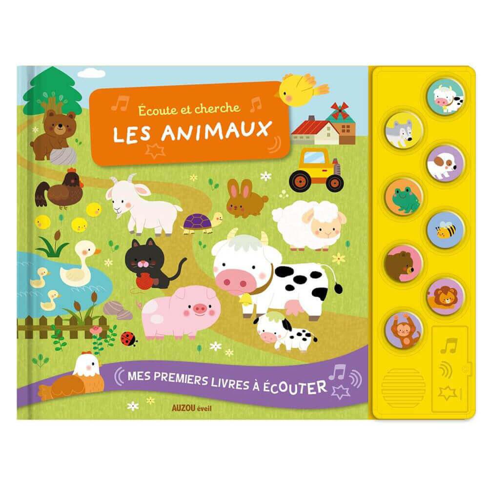 Livre sonore - Écoute et cherche les animaux - Livres d'éveil - Boutique LeoLudo - Auzou