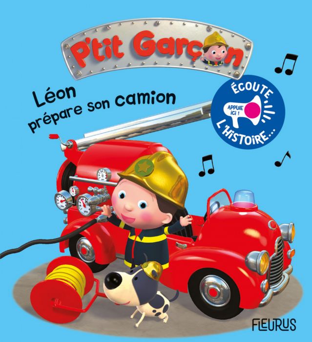 Livre sonore - Léon prépare son camion-Livre d'éveil-Éditions Fleurus-Boutique LeoLudo