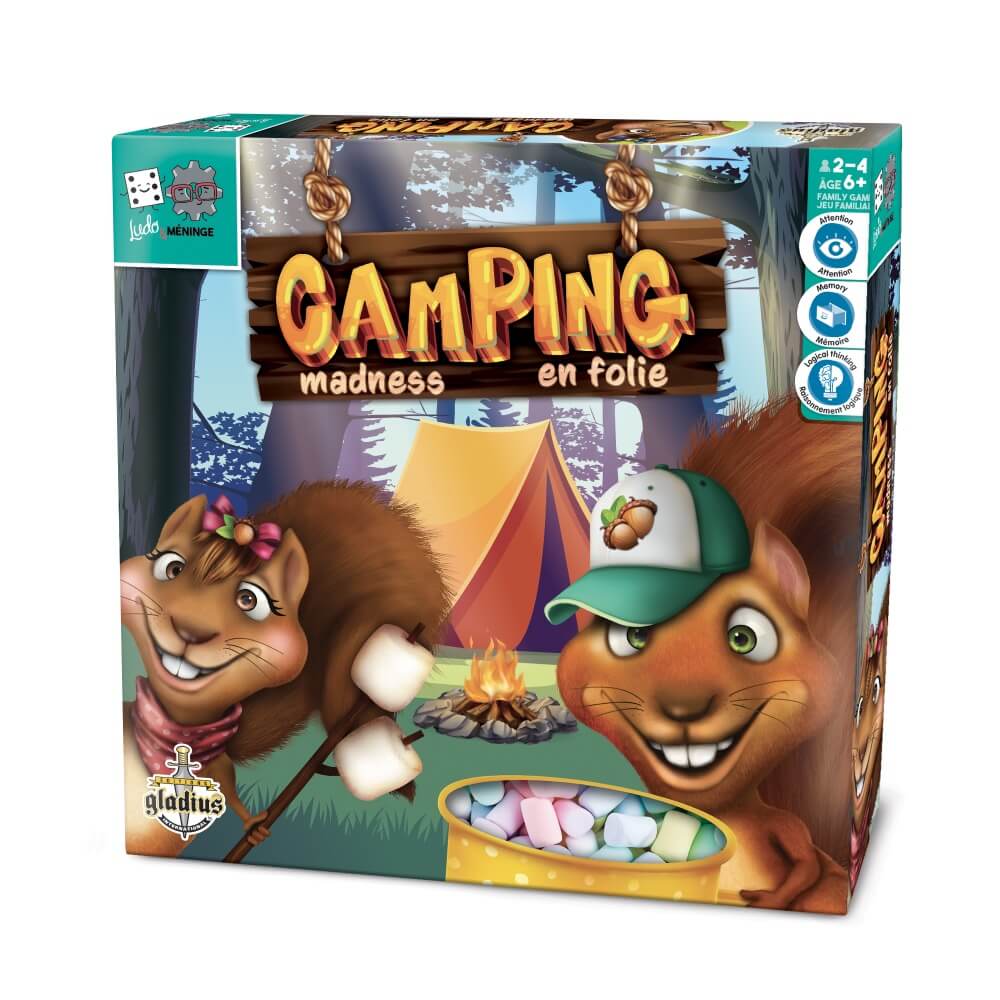Ludo & Méninge – Camping en folie - Jeux de société - Boutique LeoLudo - Gladius