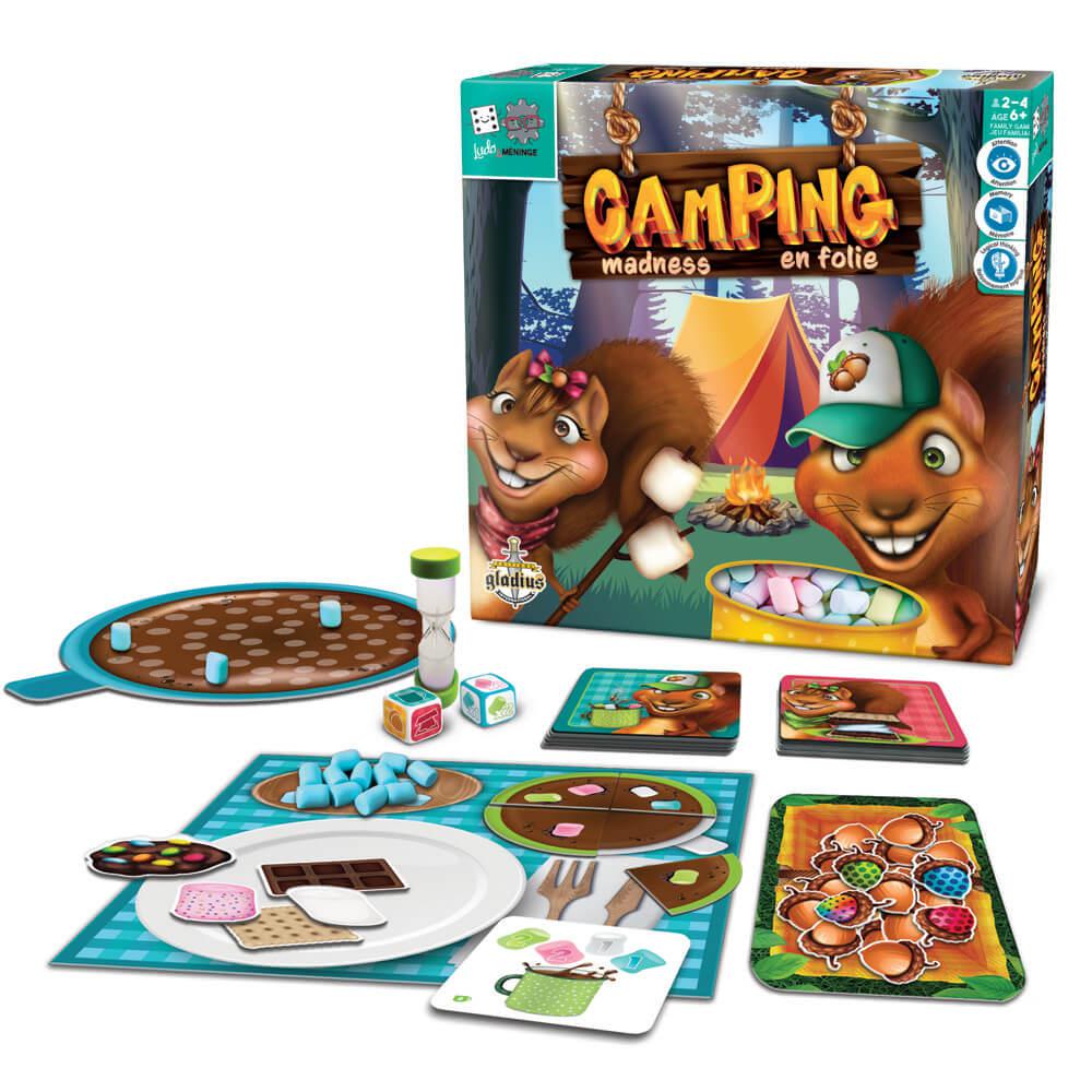 Ludo & Méninge – Camping en folie - Jeux de société - Boutique LeoLudo - Gladius