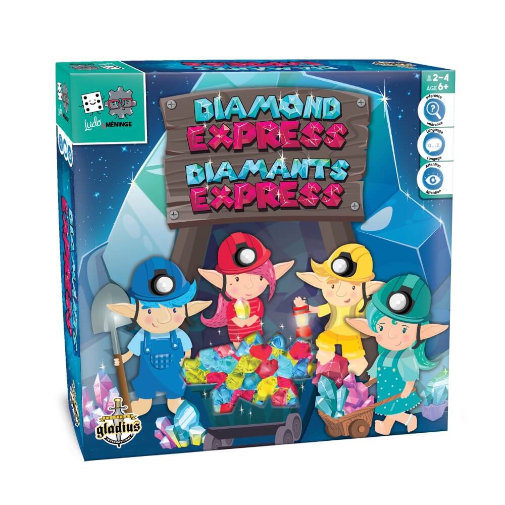 Ludo & Méninge – Diamants Express - Jeux de société - Boutique LeoLudo - Gladius