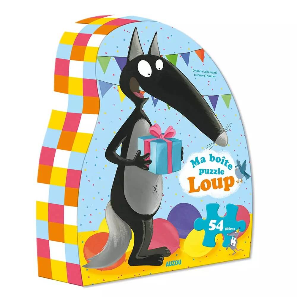 Ma boîte puzzle Loup - Anniversaire (54 pcs)-Auzou-Boutique LeoLudo