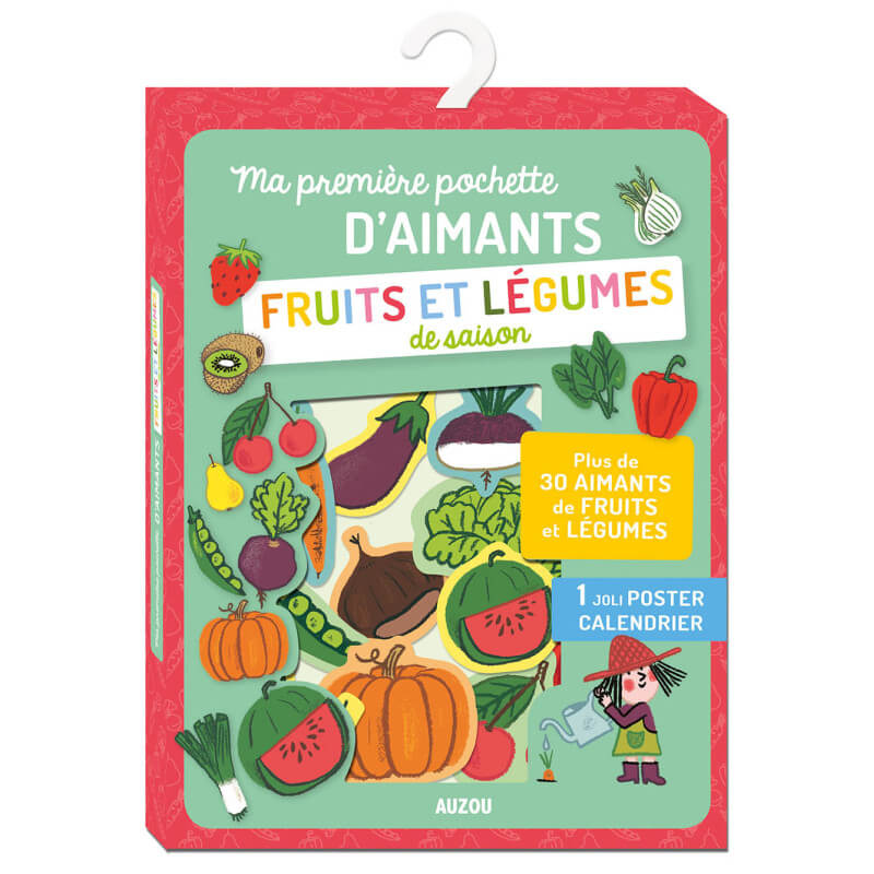Ma première pochette d'aimants - Fruits et légumes-Auzou-Boutique LeoLudo