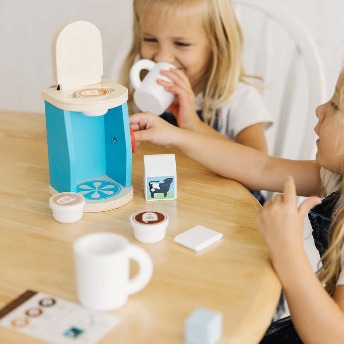 B. toys – Cafetière jouet pour enfants – Machine à café en bois