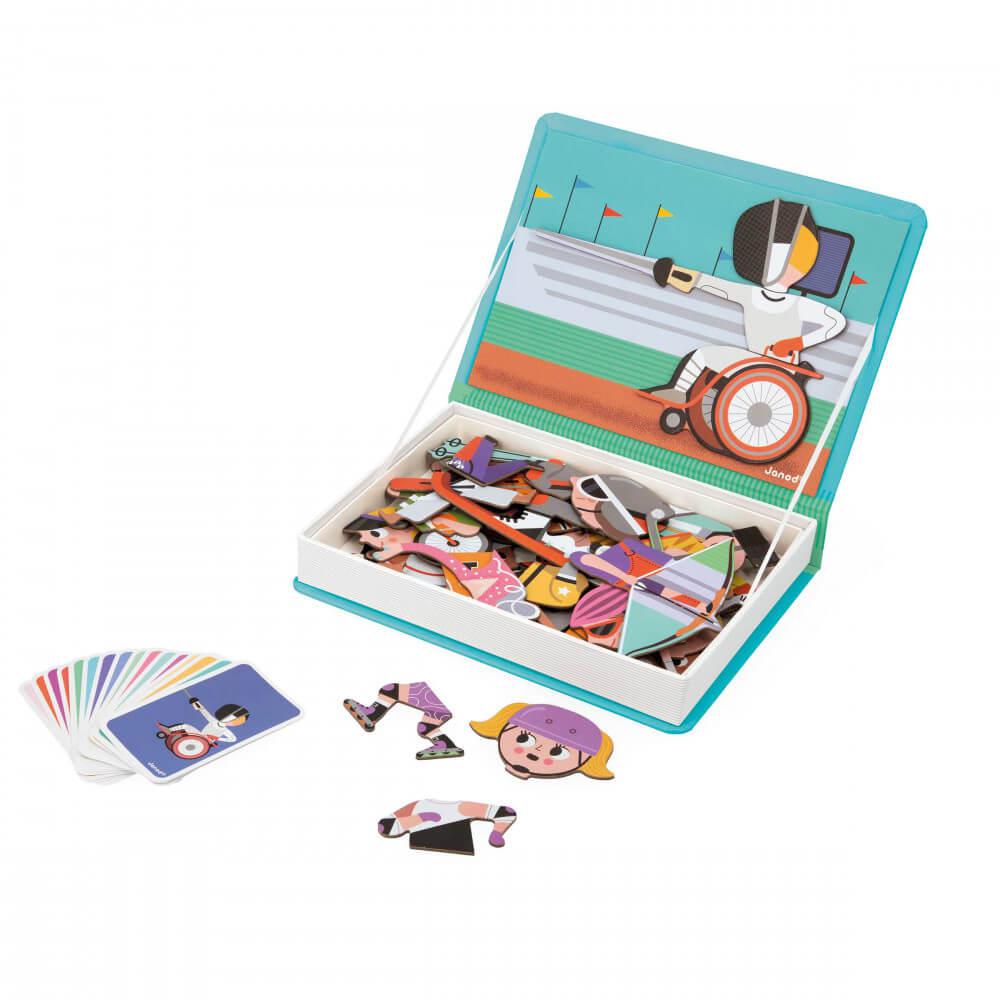 Magnétibook - Sports (48 pcs) - Jeux magnétiques - Boutique LeoLudo - Janod
