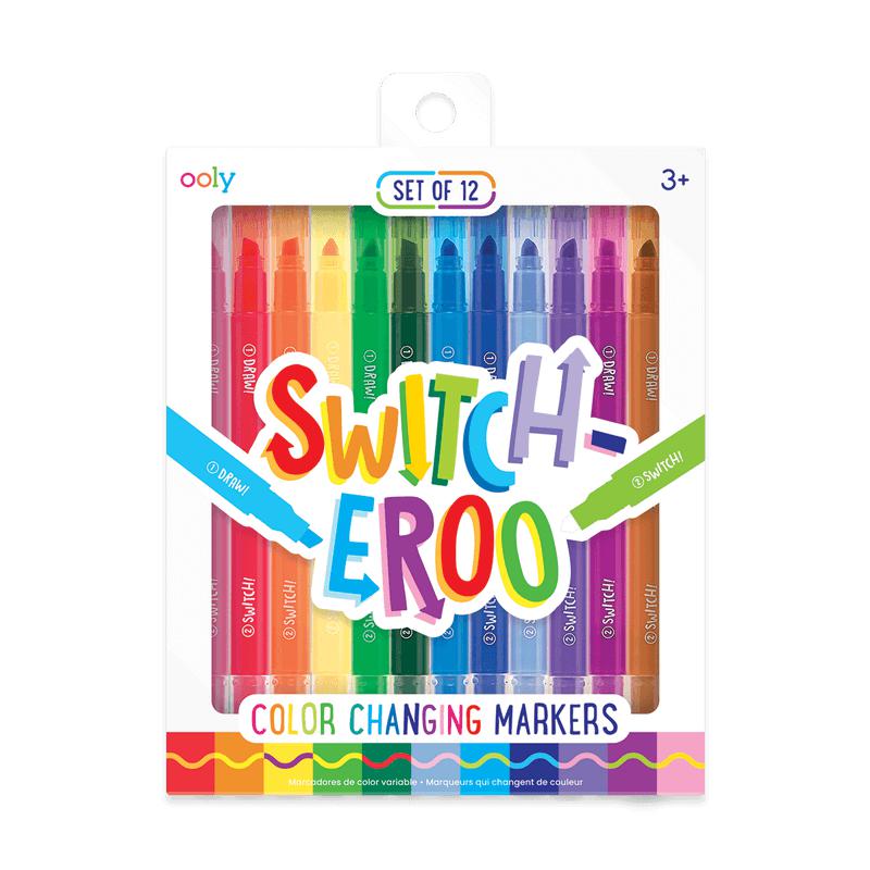 Marqueurs à changement de couleur Switch-eroo (lot de 12)-Bricolage-OOLY-Boutique LeoLudo