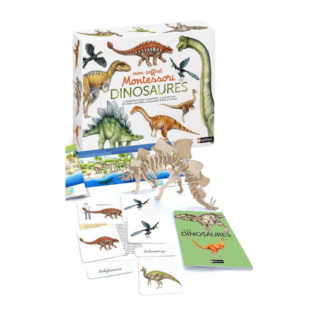 Mon coffret Montessori - Dinosaures - Jeux éducatifs - Boutique LeoLudo - Nathan