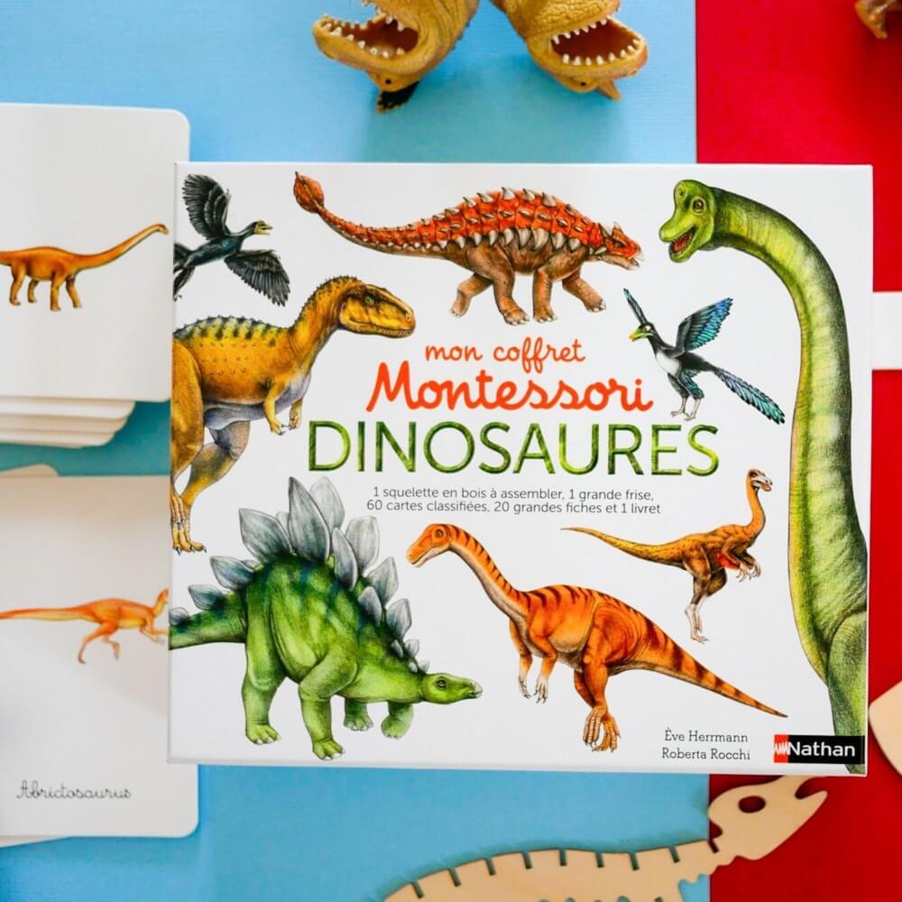 Mon coffret Montessori - Dinosaures-Livre-Nathan-Boutique LeoLudo