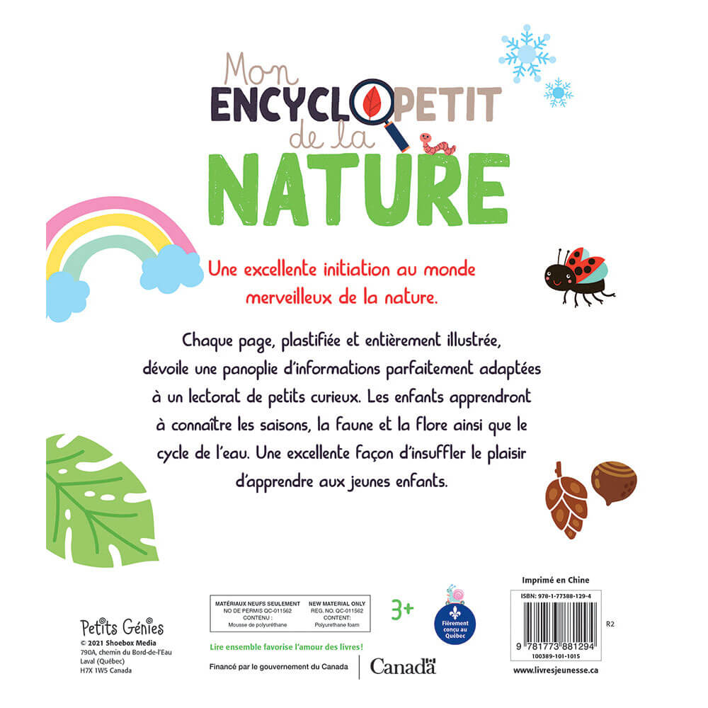 Mon encycloPETIT de la nature - Livres - Boutique LeoLudo - Petits Génies