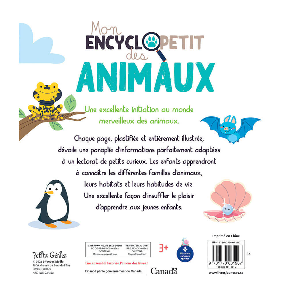 Mon encycloPETIT des Animaux - Livres - Boutique LeoLudo - Petits Génies