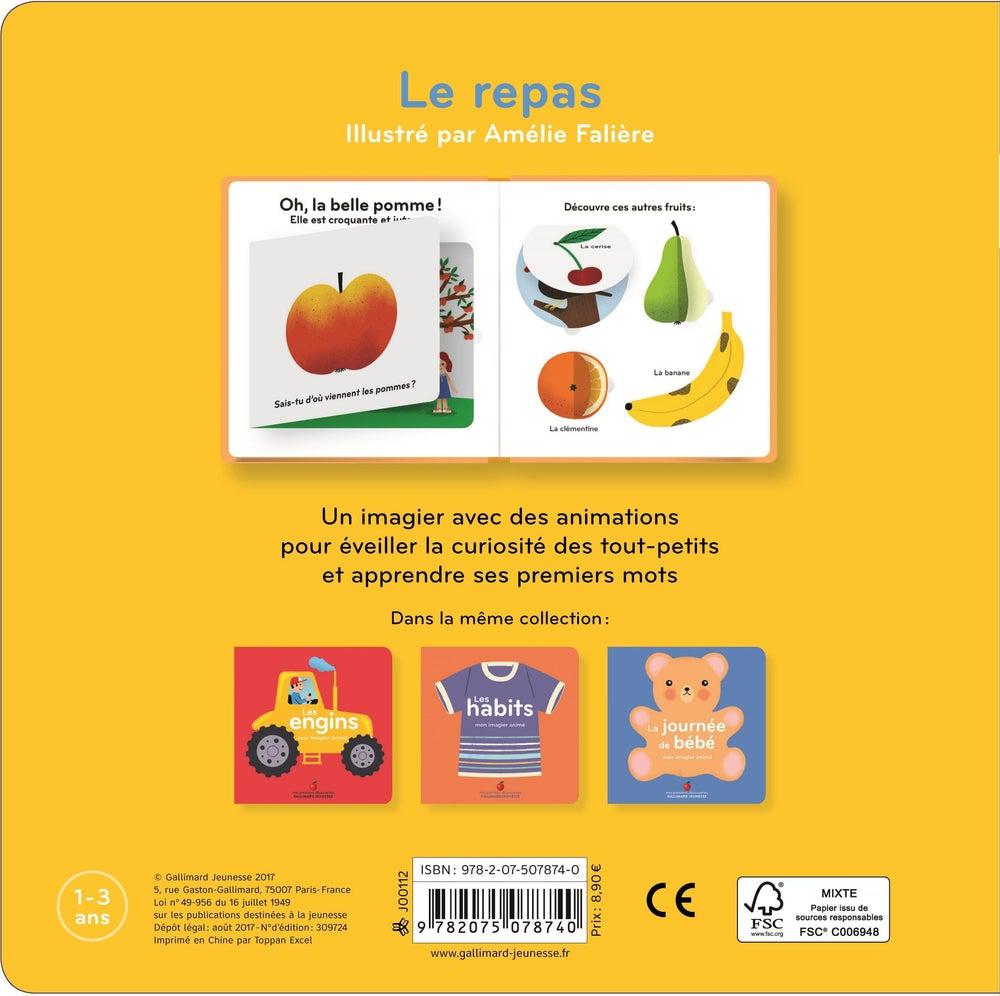 Mon imagier animé: Le repas-Gallimard-Boutique LeoLudo