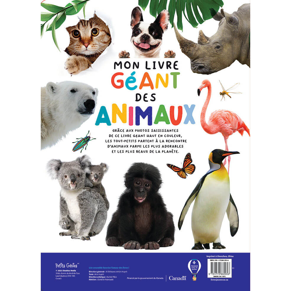 Mon livre géant des animaux-Petits Génies-Boutique LeoLudo
