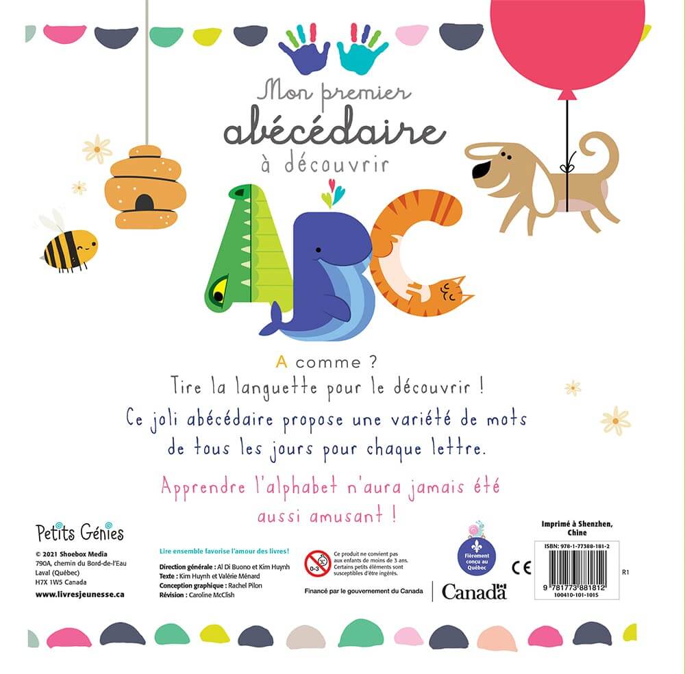 Mon premier abécédaire à découvrir - Livres - Boutique LeoLudo - Petits Génies