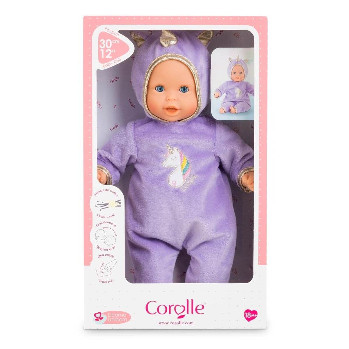 Mon premier Bébé câlin - Licorne (30 cm) - Poupées - Boutique LeoLudo - Corolle