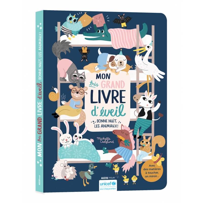 Mon très grand livre d'éveil - Bonne nuit, les animaux! - Livres d'éveil - Boutique LeoLudo - Auzou