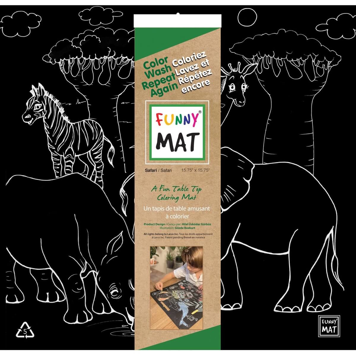 Napperon noir de coloriage (options de thèmes) - Art & bricolage - Boutique LeoLudo - Funny Mat