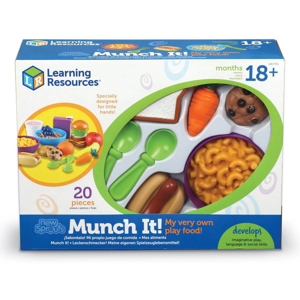 New Sprouts - Ensemble d'aliments de jeu Munch It (20 pcs)-Learning Resources-Boutique LeoLudo