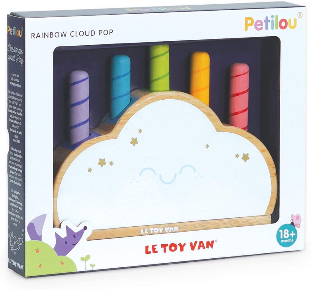 Nuage arc - en - ciel pop - up Petilou - Jouets d'éveil - Boutique LeoLudo - Le Toy Van