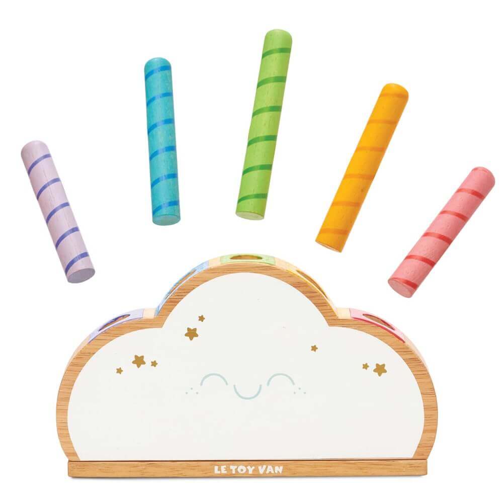 Nuage arc - en - ciel pop - up Petilou - Jouets d'éveil - Boutique LeoLudo - Le Toy Van